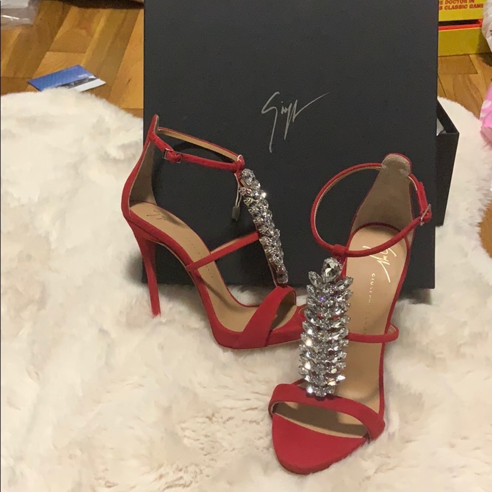 Giuseppe Zanotti high heeled red Sandal